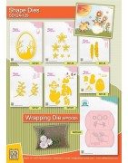 (SD127)Nellie's Shape Dies Text Leaves-2