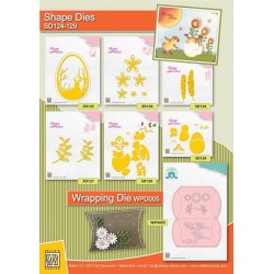 (SD129)Nellie's Shape Dies  Build-up hen & rooster