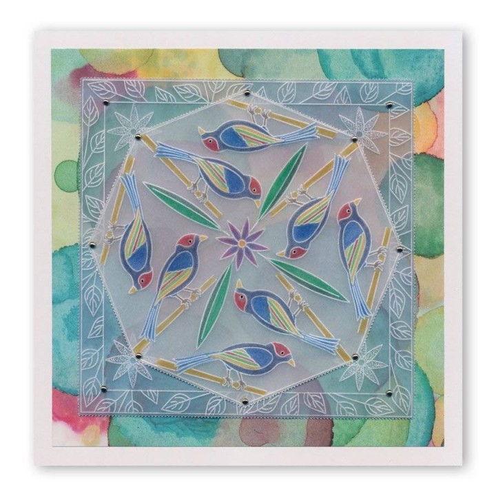 (GRO-FL-40570-03)Groovi Plate A5 Willowy Wreath