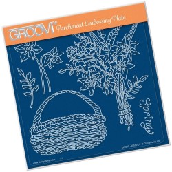 (GRO-FL-40579-03)Groovi Plate A5 Spring Bouquet