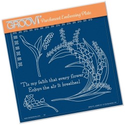 (GRO-FL-40580-03)Groovi Plate A5 Lily Of the Valley