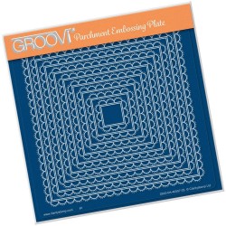 (GRO-PA-40557-03)Groovi Plate A5 Scallop Nested Squares