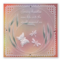 (GRO-FL-40553-15)Groovi Plate Tina's 3D Butterflies & Flowers