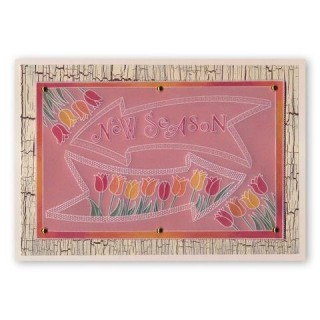 (GRO-WO-40562-09)Groovi Border Plate My Art Word Chains