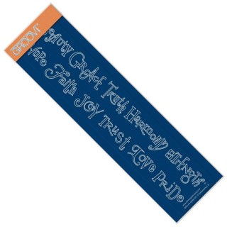 (GRO-WO-40565-09)Groovi Border Plate Beauty & Hope Word Chains