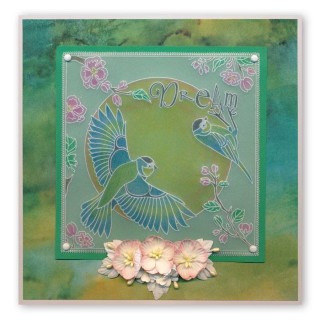 (GRO-WO-40567-09)Groovi Border Plate Dream & Miracle Word Chains