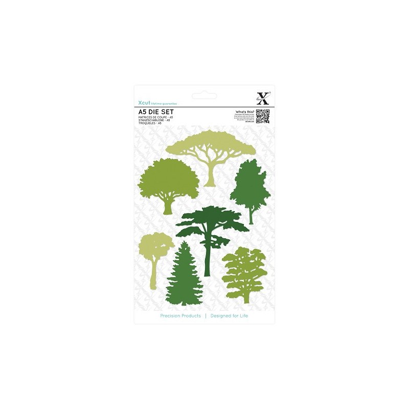 (XCU503306)A5 Die Set (7pcs) - Woodland Trees
