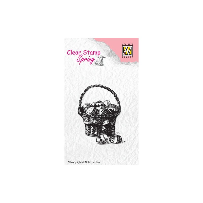(SPCS002)Nellie's Choice Clear stamps Spring Easter eggs