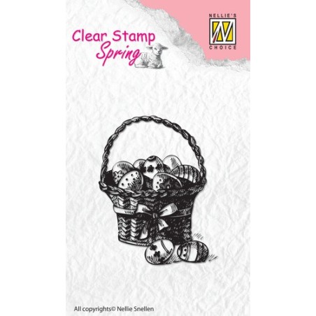 (SPCS002)Nellie's Choice Clear stamps Spring Easter eggs