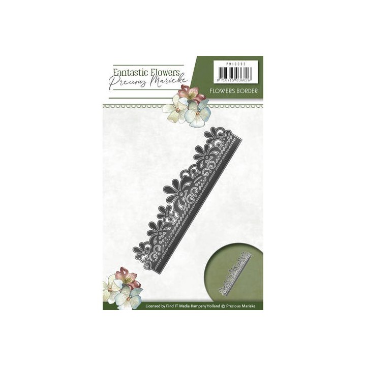 (PM10092)Die - Precious Marieke - Fantastic Flowers - Flowers border