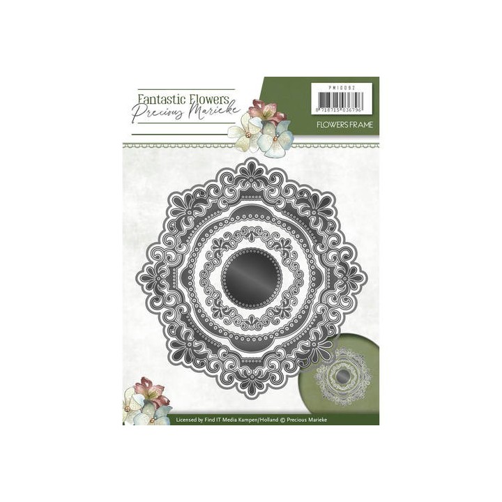 (PM10092)Die - Precious Marieke - Fantastic Flowers - Flowers frame