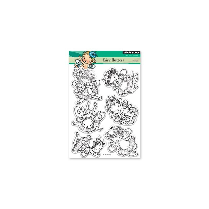 (30-408)Penny Black Stamp clear Fairy Flutters