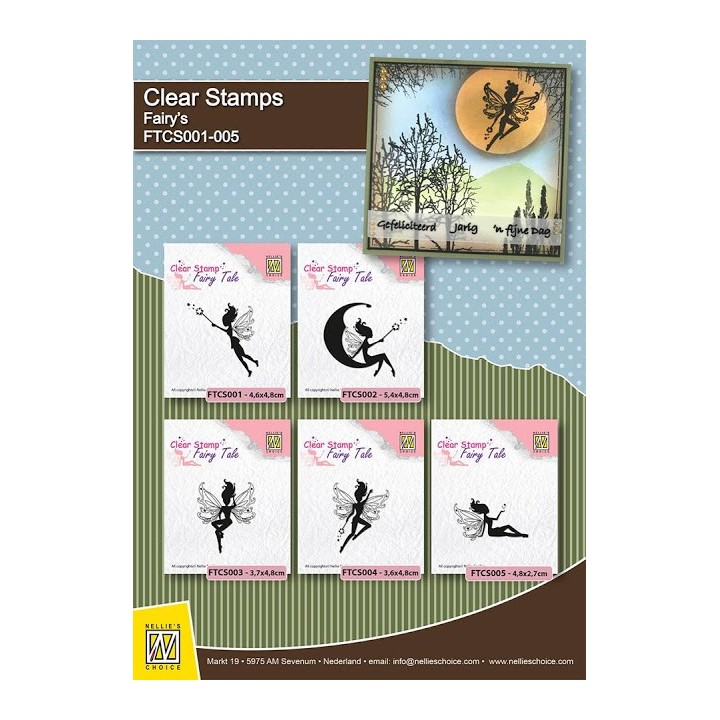 (FTCS001)Nellie's Choice Clear Stamp Fairy Tale-1