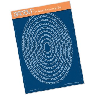 (GRO-PA-40586-04)Groovi Plate A5 nested scallop oval