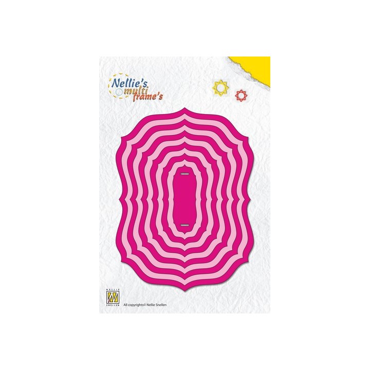 (MFD094)Nellie`s Choice Multi Frame Dies Frames oval