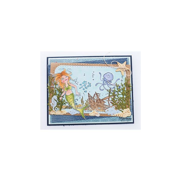 (HT1620)Clear Stamp Hetty's border – Underwater