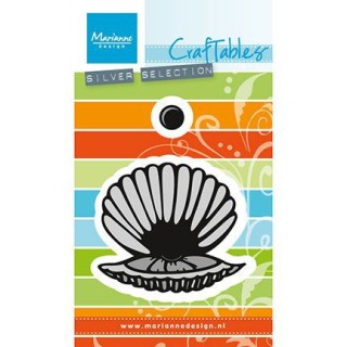 (CR1407)Craftables stencil Scallop
