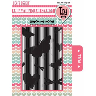 (AS4)Uchi's Design Animation Clear Stamp Butterflies