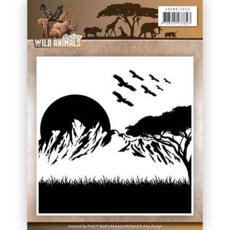 (ADEMB10006)Embossing Folder - Amy Design - Wild Animals