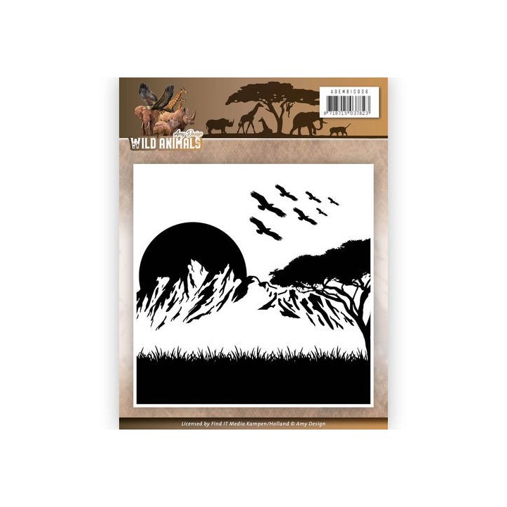 (ADEMB10006)Embossing Folder - Amy Design - Wild Animals