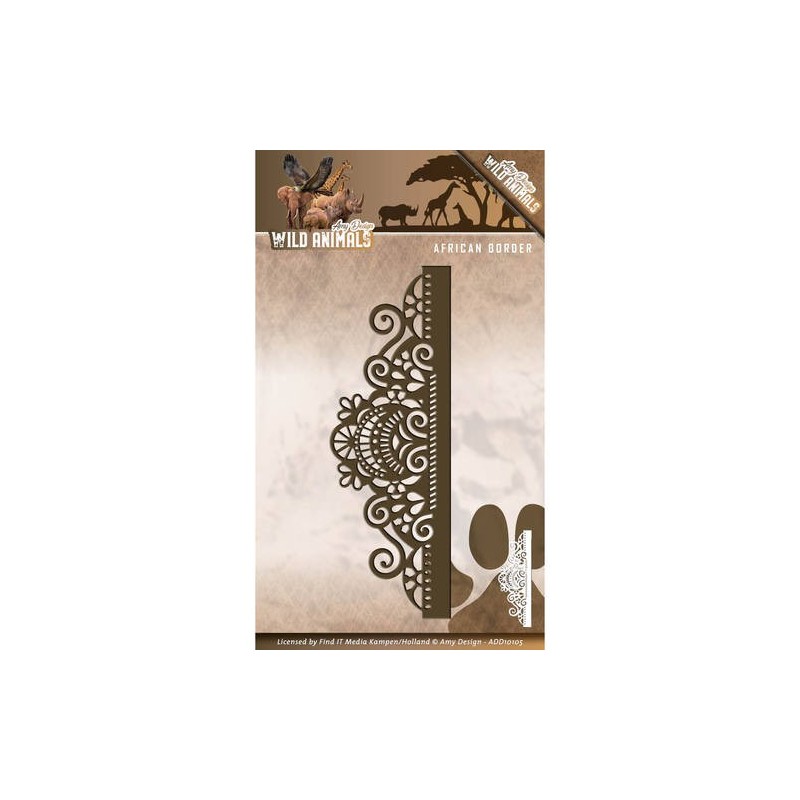 (ADD10105)Die - Amy Design - Wild Animals - African Border