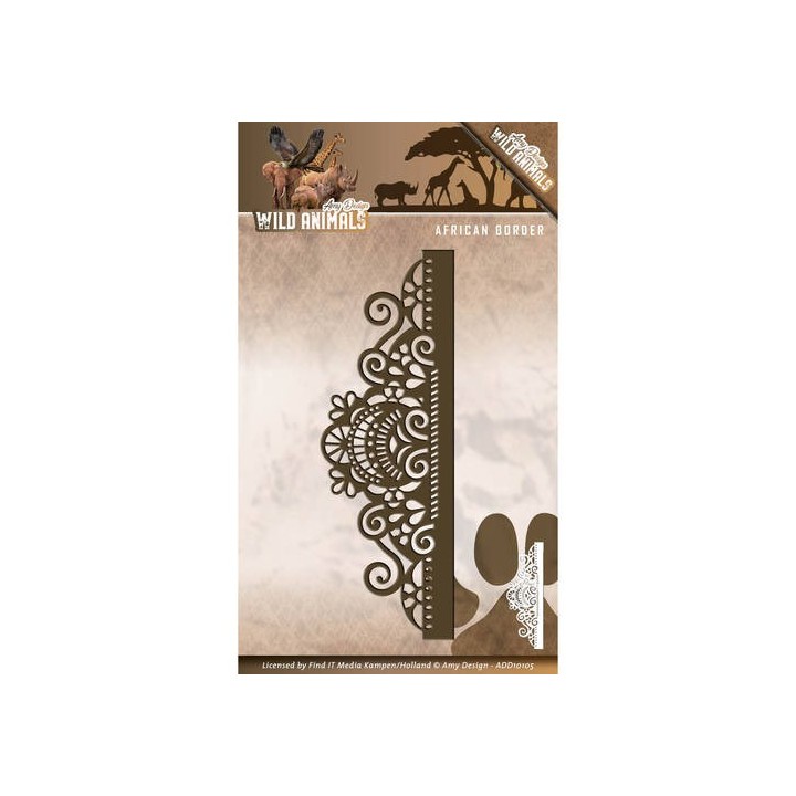 (ADD10105)Die - Amy Design - Wild Animals - African Border