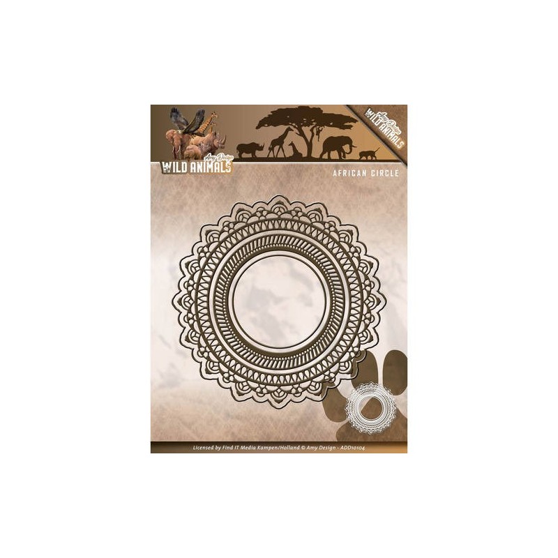 (ADD10104)Die - Amy Design - Wild Animals - African Circle