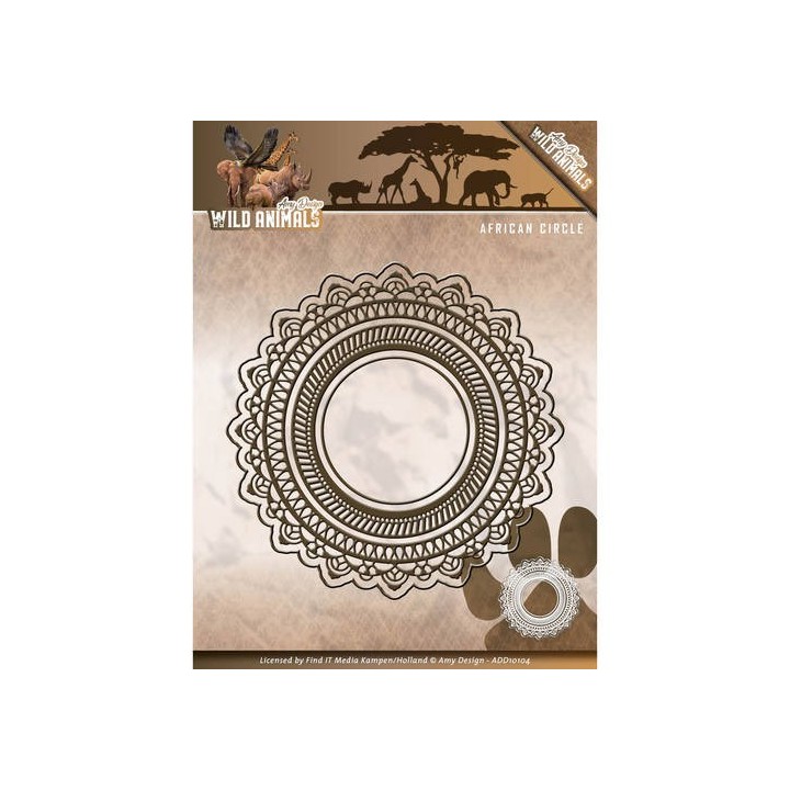 (ADD10104)Die - Amy Design - Wild Animals - African Circle