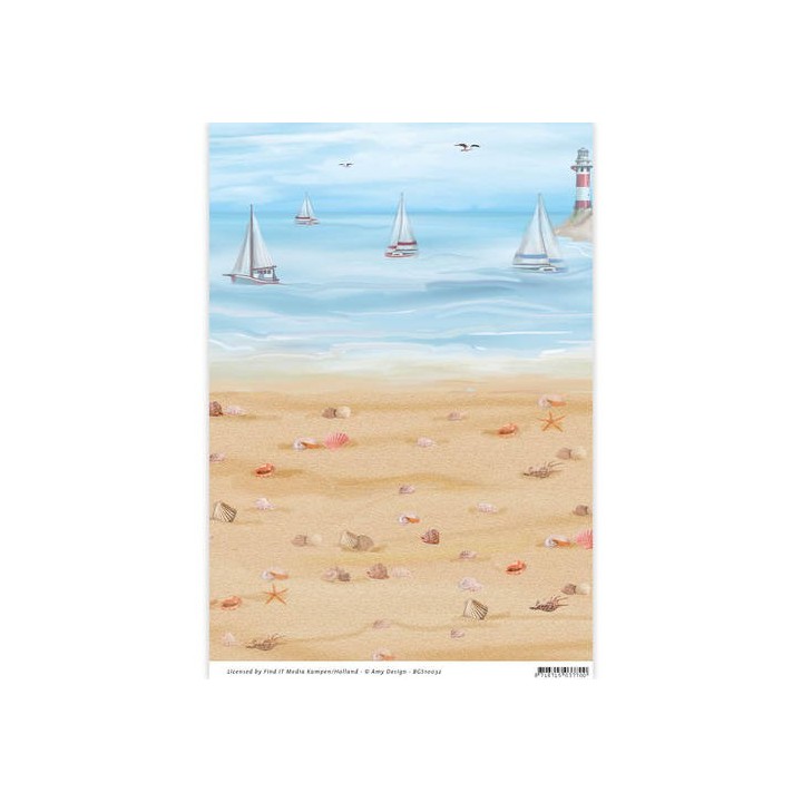 (BGS10032)Backgroundsheets - Amy Design - Maritime (10F)