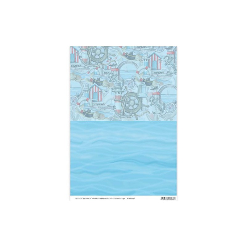 (BGS10030)Backgroundsheets - Amy Design - Maritime (10F)