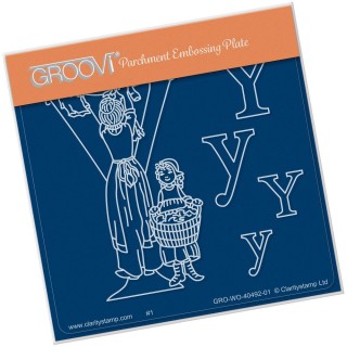(GRO-WO-40492-01)Groovi® Baby plate A6 NURSERY RHYME 'Y'