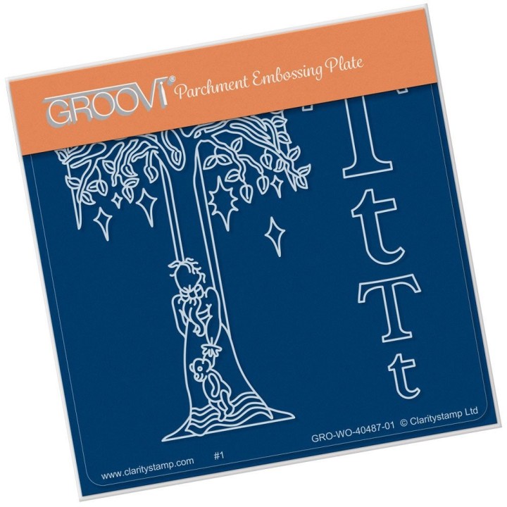 (GRO-WO-40488-01)Groovi® Baby plate A6 NURSERY RHYME 'U'