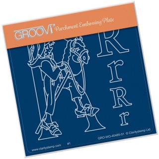 (GRO-WO-40485-01)Groovi® Baby plate A6 NURSERY RHYME 'R'