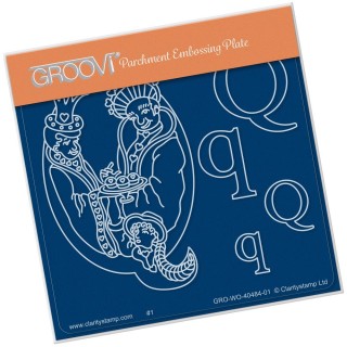 (GRO-WO-40484-01)Groovi® Baby plate A6 NURSERY RHYME 'Q'