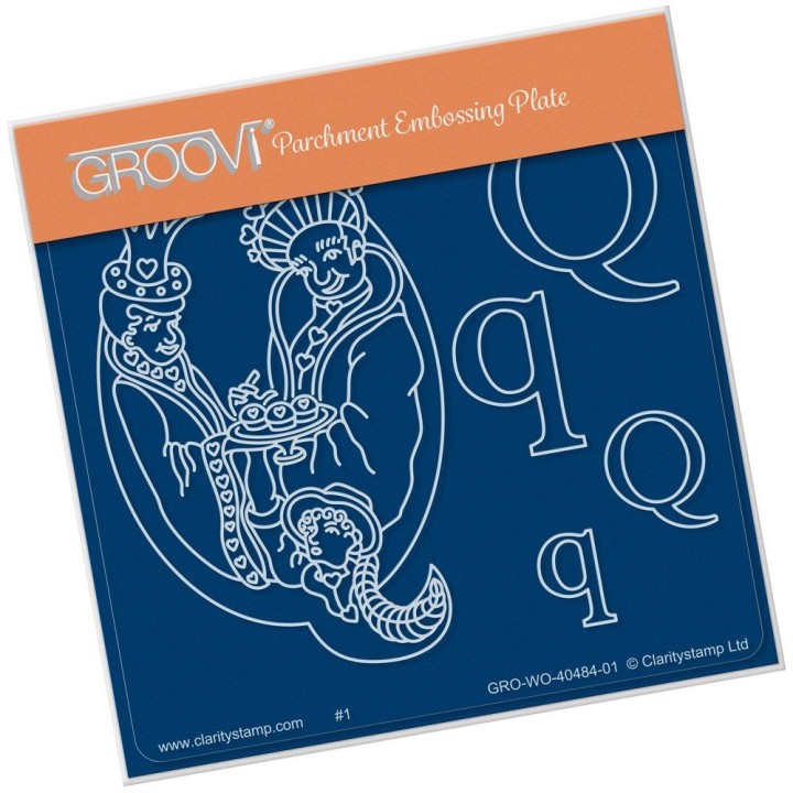 (GRO-WO-40484-01)Groovi® Baby plate A6 NURSERY RHYME 'Q'