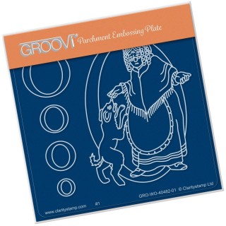 (GRO-WO-40482-01)Groovi® Baby plate A6 NURSERY RHYME 'O'