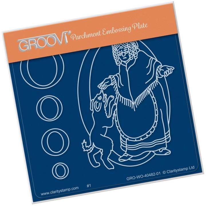 (GRO-WO-40482-01)Groovi® Baby plate A6 NURSERY RHYME 'O'