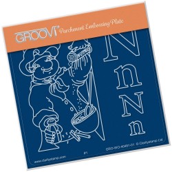 (GRO-WO-40481-01)Groovi® Baby plate A6 NURSERY RHYME 'N'