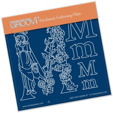 (GRO-WO-40480-01)Groovi® Baby plate A6 NURSERY RHYME 'M'