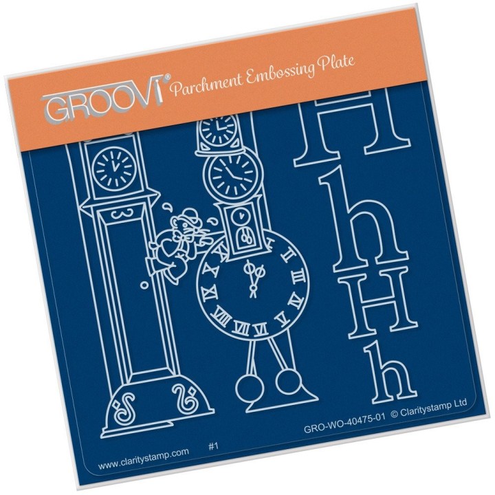 (GRO-WO-40475-01)Groovi® Baby plate A6 NURSERY RHYME 'H'
