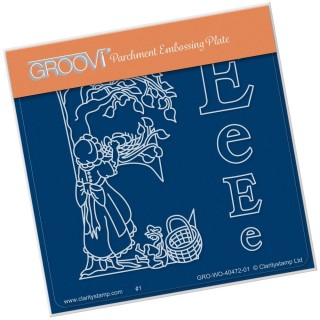 (GRO-WO-40473-01)Groovi® Baby plate A6 NURSERY RHYME 'F'