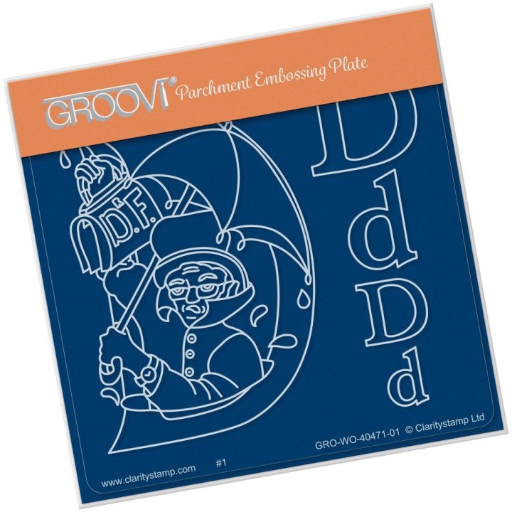 (GRO-WO-40471-01)Groovi® Baby plate A6 NURSERY RHYME 'D'