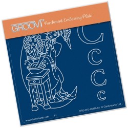 (GRO-WO-40470-01)Groovi® Baby plate A6 NURSERY RHYME 'C'