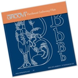 (GRO-WO-40469-01)Groovi® Baby plate A6 NURSERY RHYME 'B'