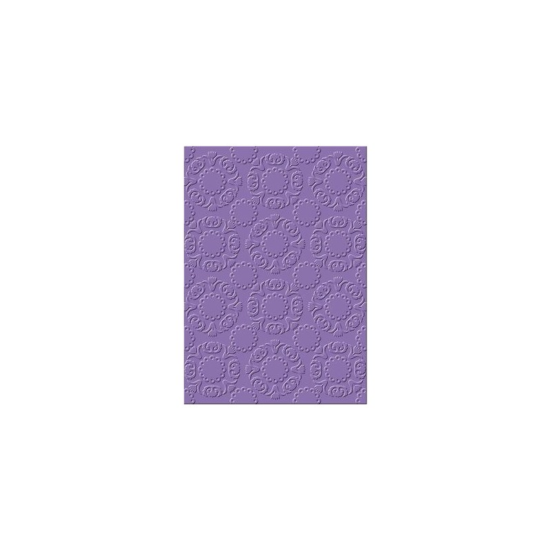 Embossing folder ornament circles