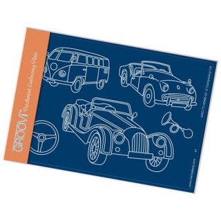(GRO-TV-40666-02)Groovi® plate A6 VINTAGE CARS