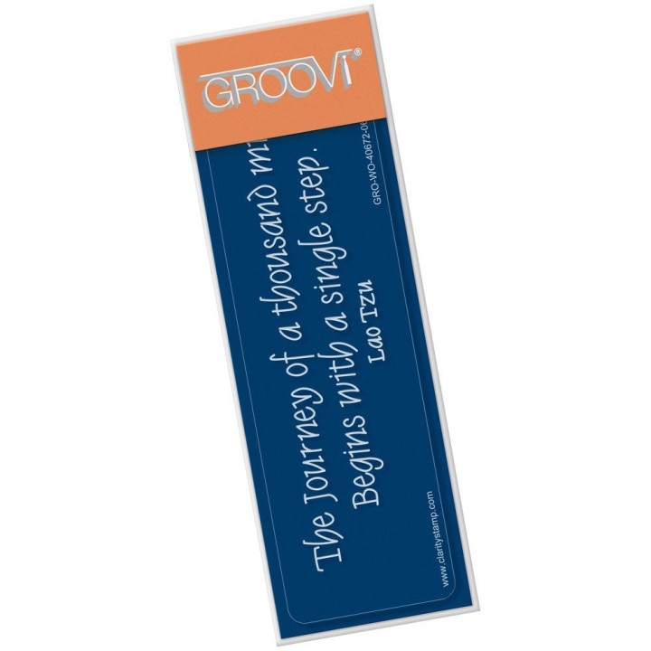 (GRO-WO-40672-06)Groovi® A THOUSAND MILE JOURNEY SPACER PLATE