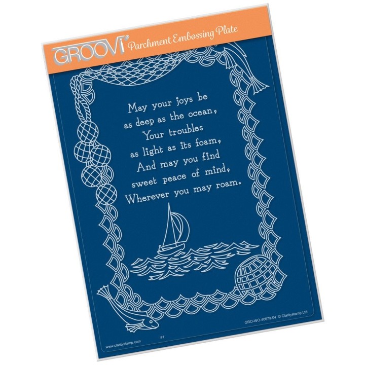 (GRO-WO-40679-04)Groovi Plate A5 MAY YOUR JOYS VERSE