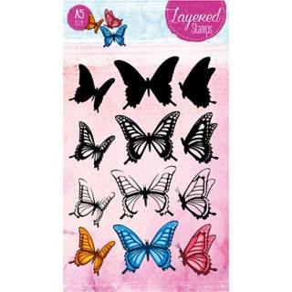 (STAMPLS20)Clear Stamps Layered Flower Stamps nr.20