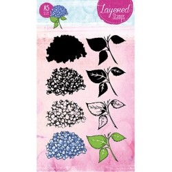 (STAMPLS21)Clear Stamps Layered Flower Stamps nr.21